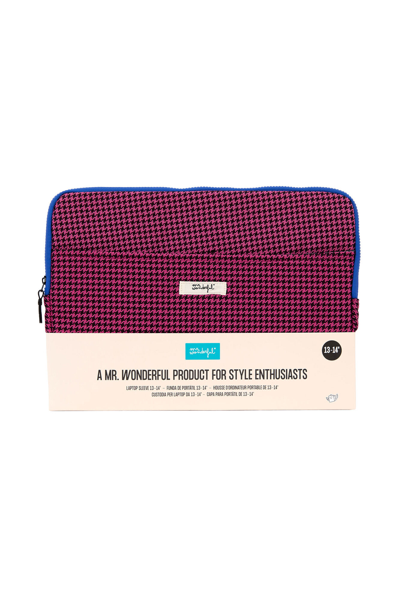 Mr. Wonderful Capa para laptop de 13-14" - Pied-De-Poule