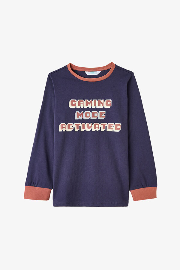 Penti Boys Gaming Printed Long Sleeve 2-Piece Pajama Set printed