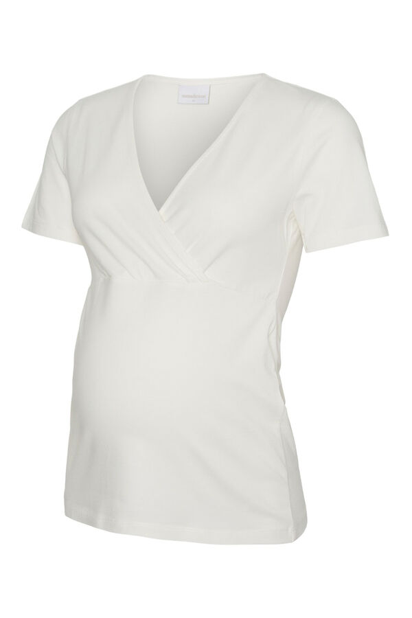 Mamalicious Maternity and breastfeeding V-neck T-shirt pack black