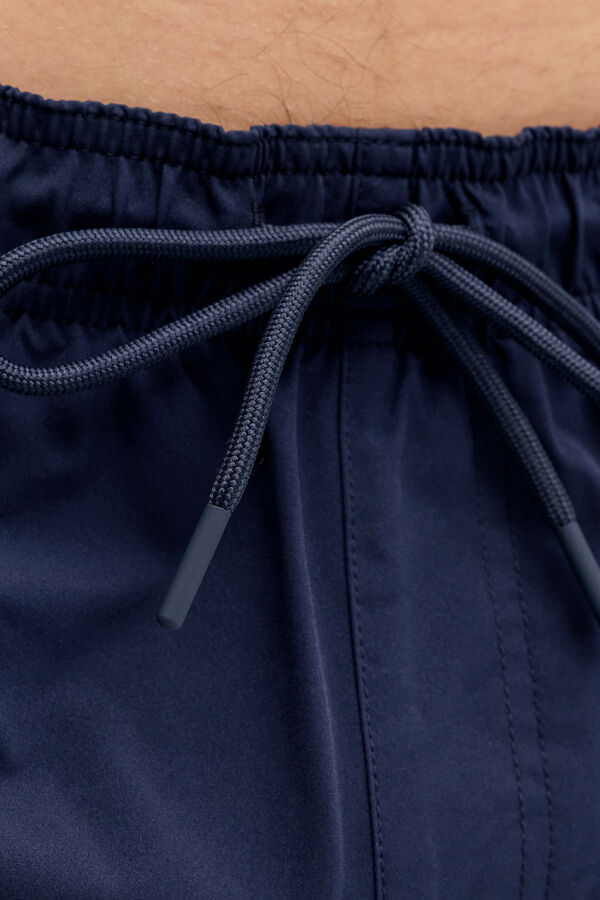 Jack & Jones Contrast logo detail swimwear blue