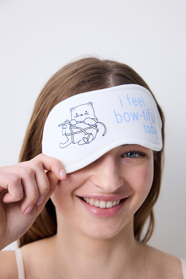 Penti Antifaz blanco estampado marfil