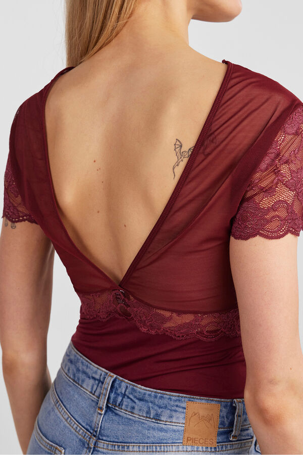 Pieces Lace body Crvena