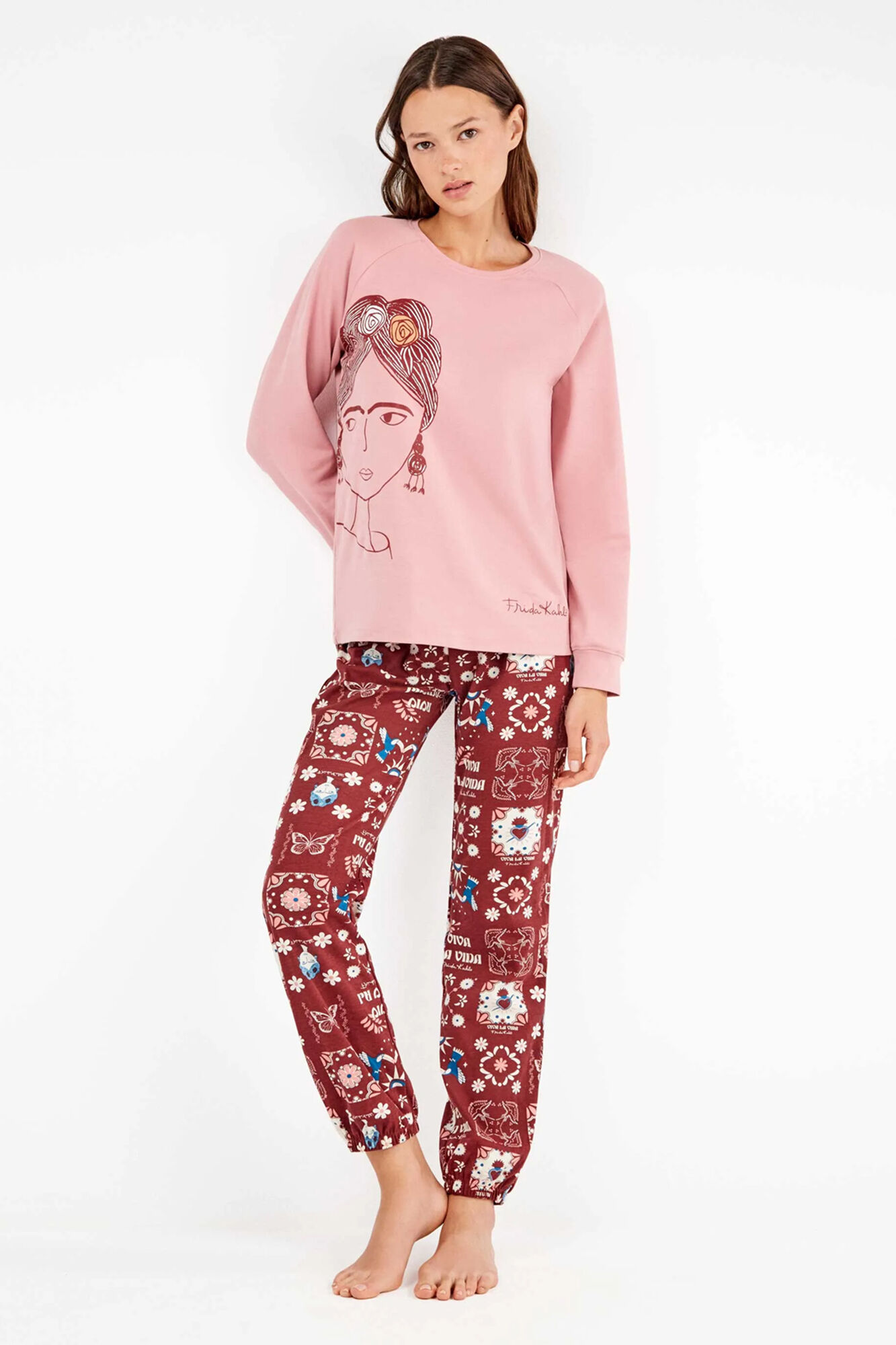Gisela Conjunto pijama Frida Kahlo punto interlock