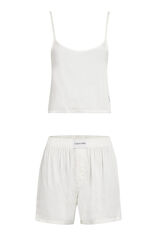 Womensecret Short pyjama set with vest top blanc