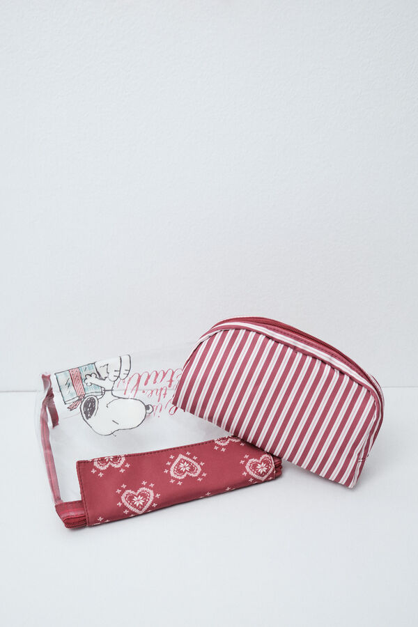 Women'secret Pack 2 Snoopy vanity cases printed