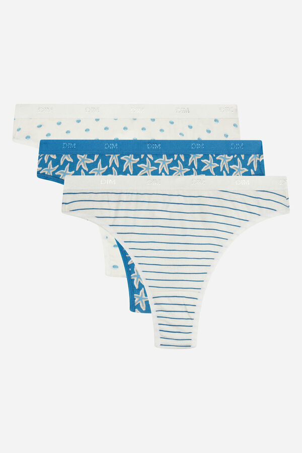 DIM Printed 3-pack thongs printed