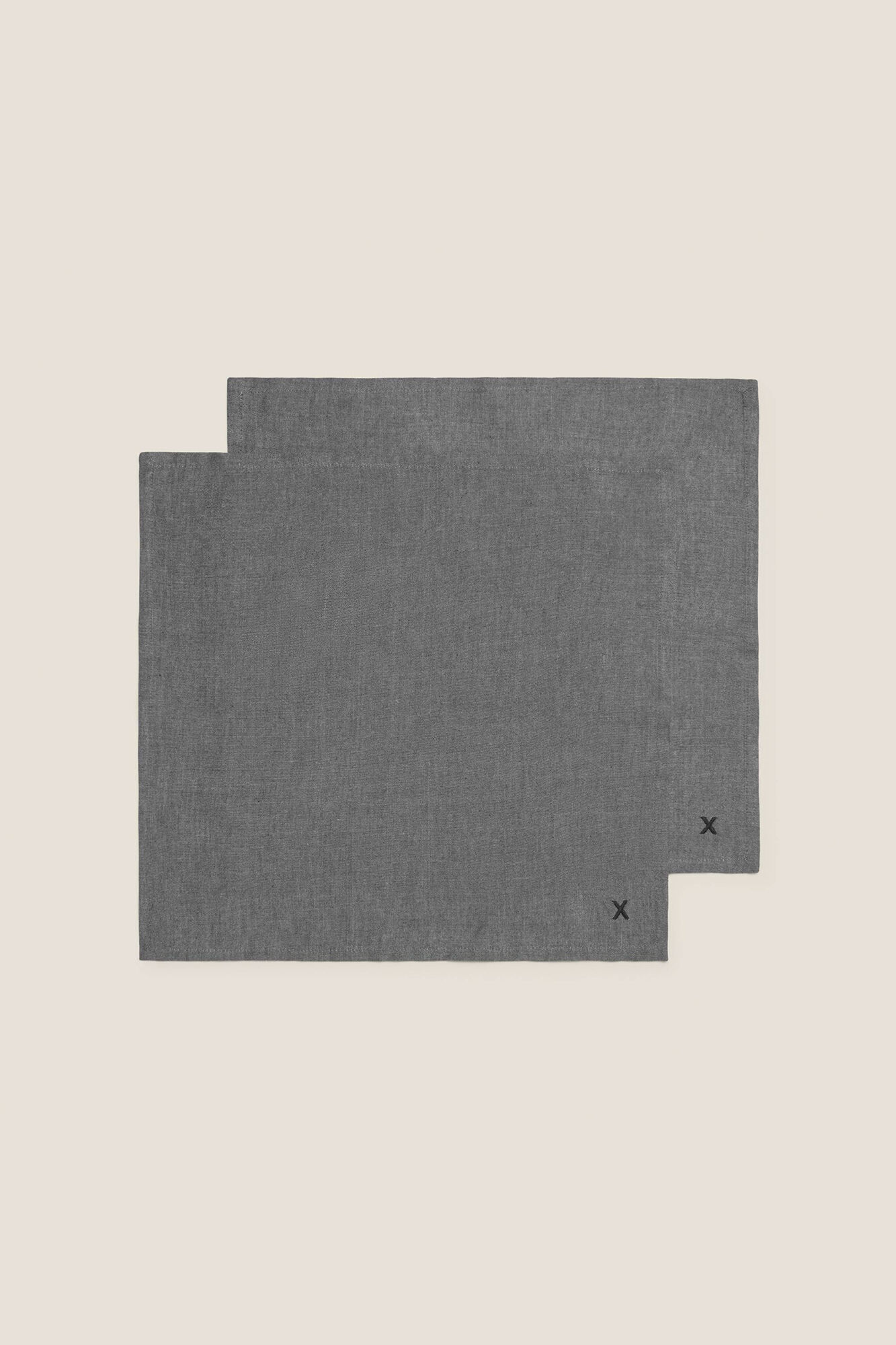 Textura Set 2 Baumwollservietten Bambus 