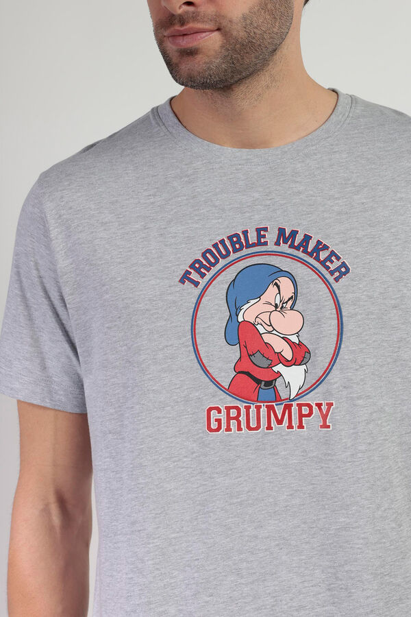 Admas Grumpy trouble maker Disney short pajamas Grau