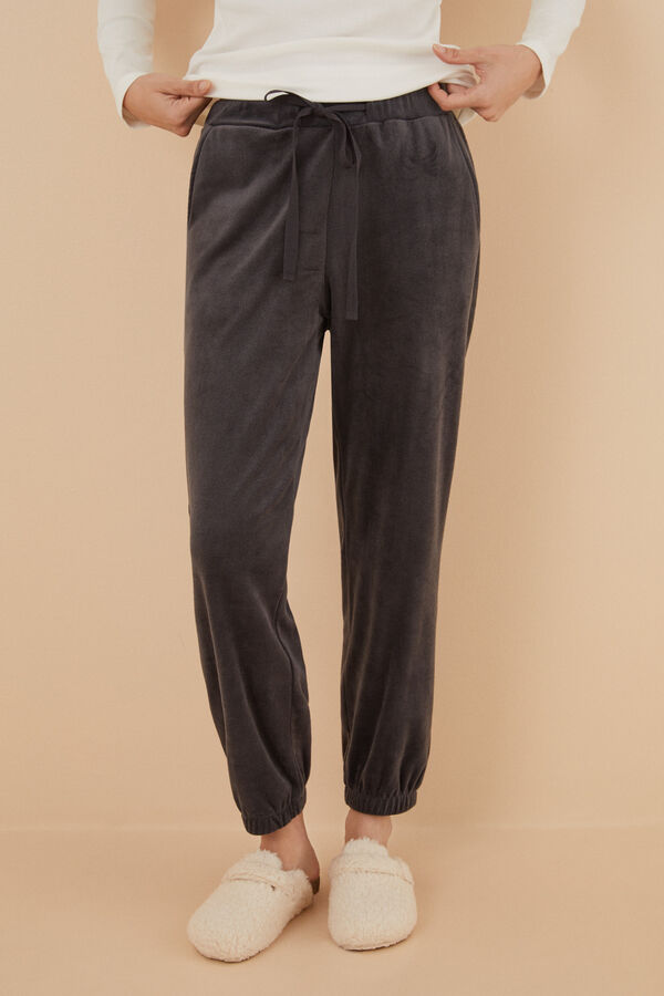 Womensecret Grey velvet trousers Siva