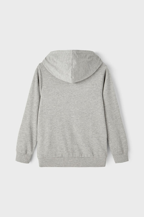 Womensecret Sweatshirt de menino de MINECRAFT com capuz cinzento