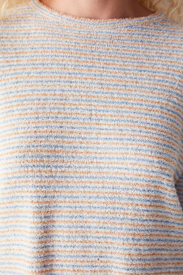 Womensecret Grey round neck sweatshirt rávasalt mintás