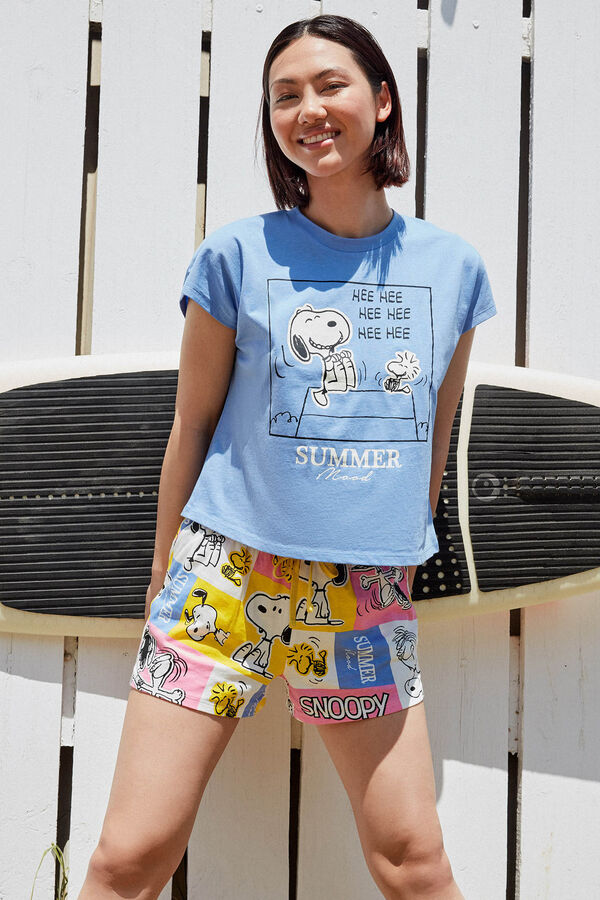 Womensecret Short Snoopy print pyjamas Plava