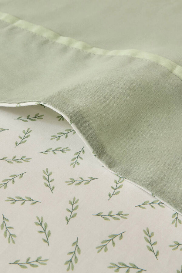 Womensecret Leaf print cotton sheet Kaki