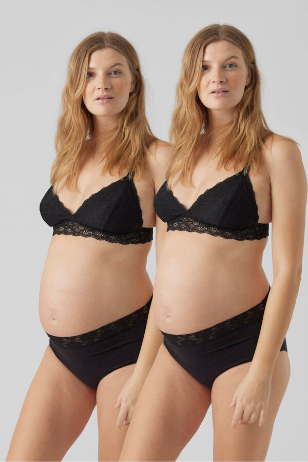 Mamalicious Pacote de cuequinhas de maternity preto