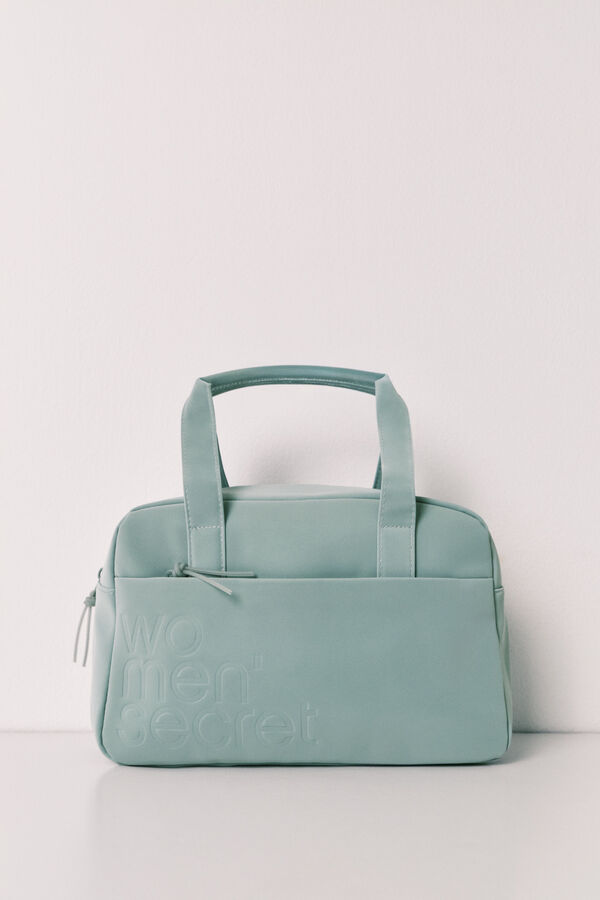 Women'secret Green large vanity case with handles green