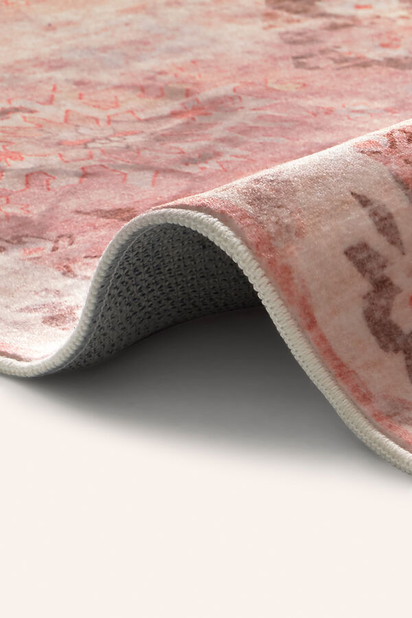 Calma House Alfombra de pelo suave Ares rosa