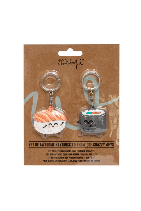 Womensecret Set of 2 key rings - Sushi printed