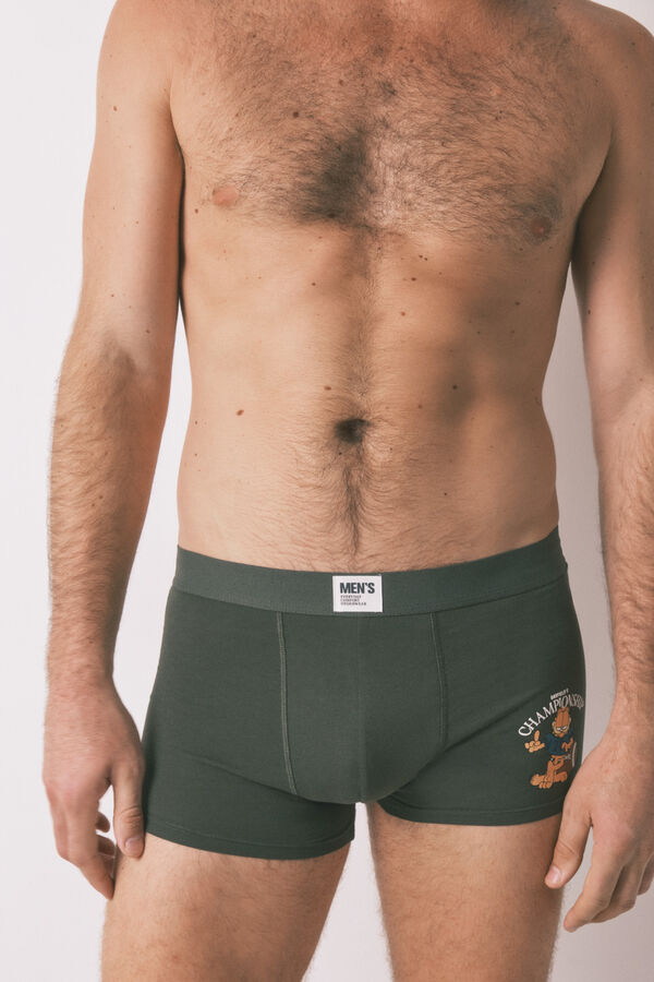 Women'secret Paket od 2 pamučne muške gaće Garfild Kaki