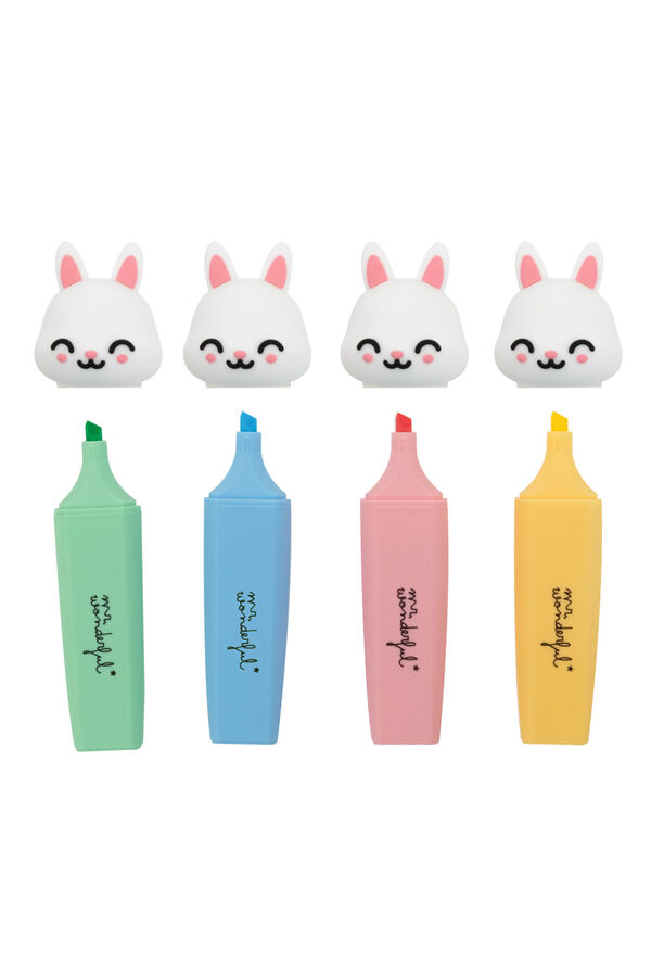 Womensecret Mr Wondful-Set of 4 Conejo-It's a good day to have fun imprimé