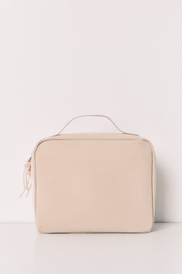 Women'secret Beige large vanity case nude