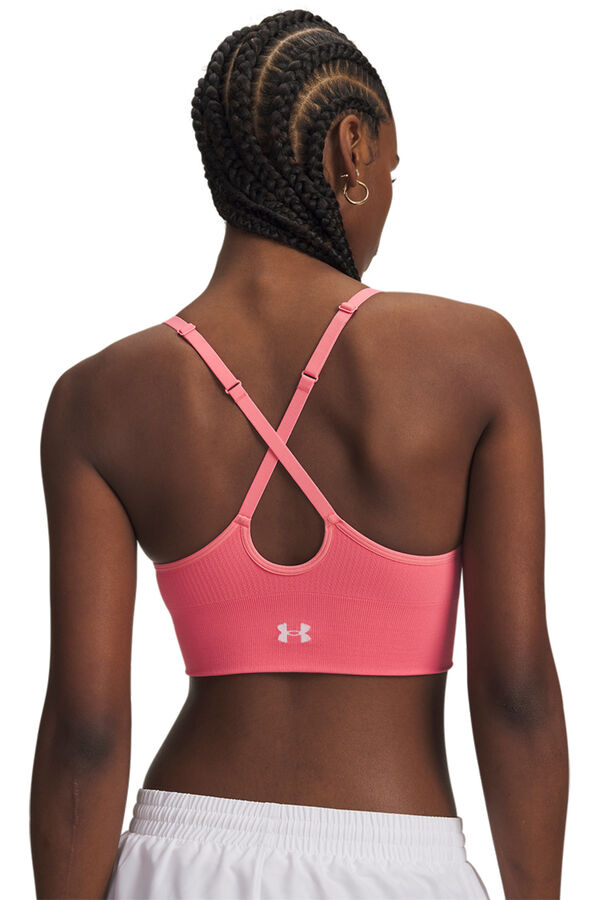Under Armour Sujetador deportivo t&eacute;cnico rosa