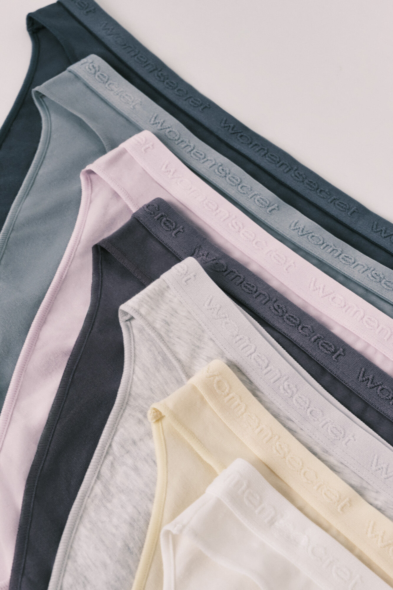 Women'secret Pack 7 classic cotton soft logo panties