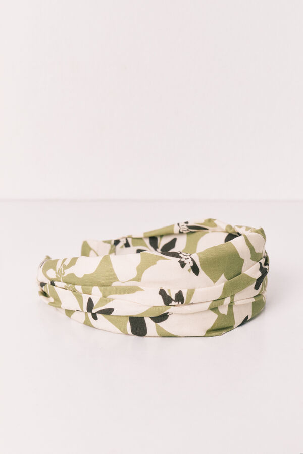 Women'secret Serre-t&ecirc;tes imprim&eacute; fleurs vert imprim&eacute;