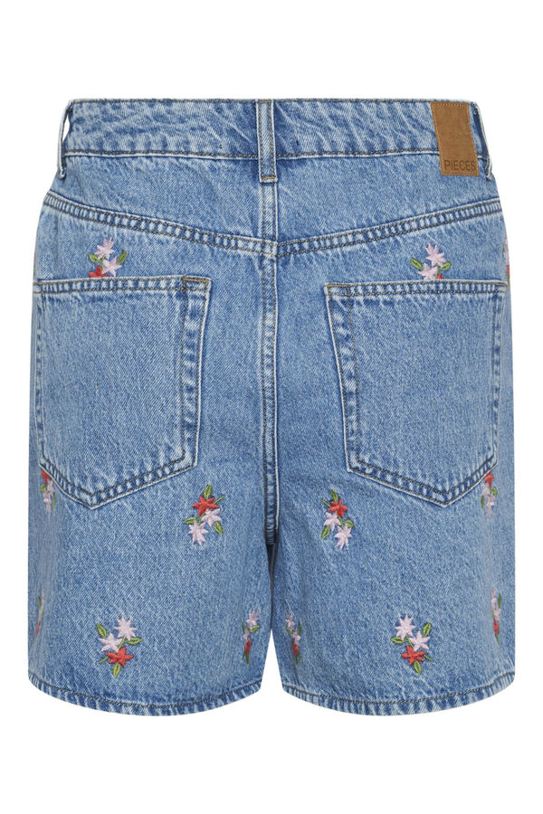 Womensecret Short denim estampado floral azul