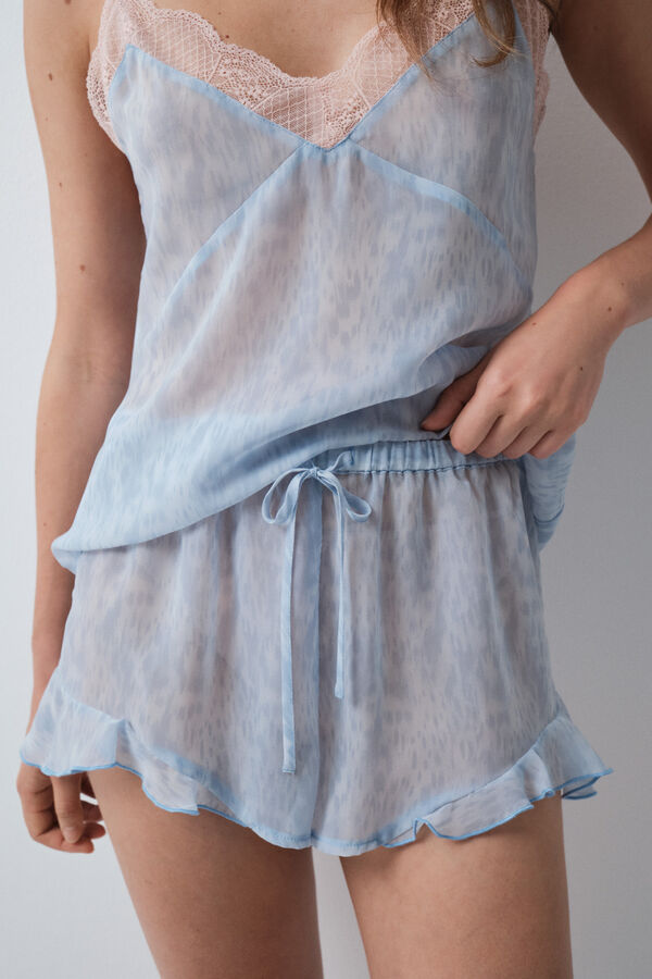 Women'secret Blue short strap pyjamas blue