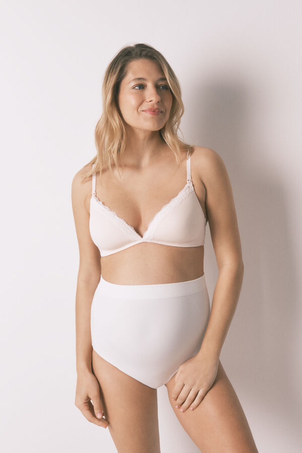 Women'secret Pink maternity triangle padded bra CHARMING pink