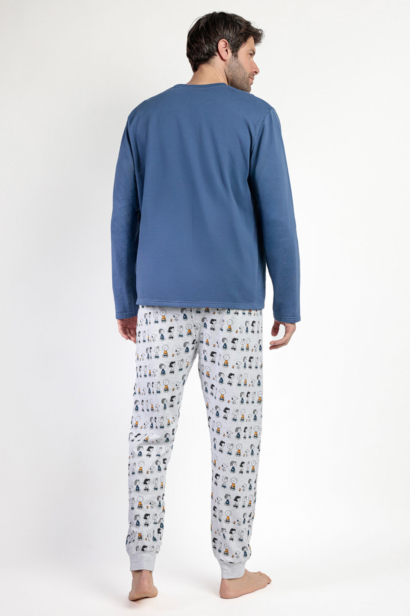 Admas Pijama largo felpa hombre Snoopy&Friends 