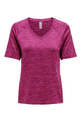 Womensecret Short-sleeved V-neck T-shirt rózsaszín