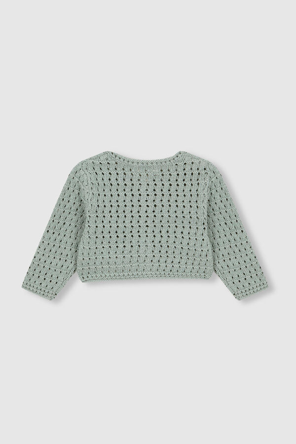 Womensecret Green crochet cardigan blue