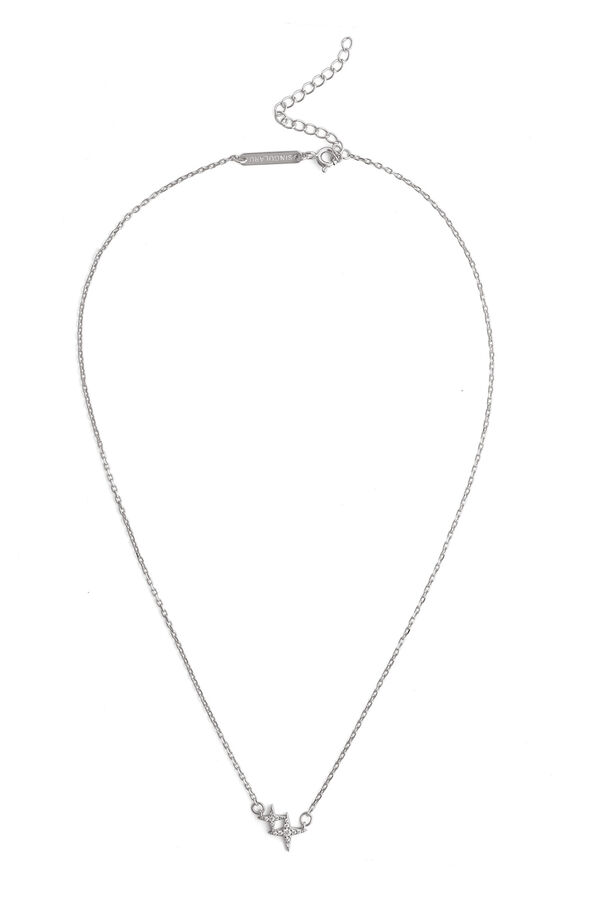 Singularu Halskette Duo Spark Silber Grau