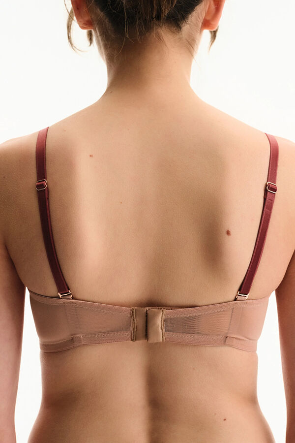 Penti Sujetador Lotus de Tul Plumeti beige