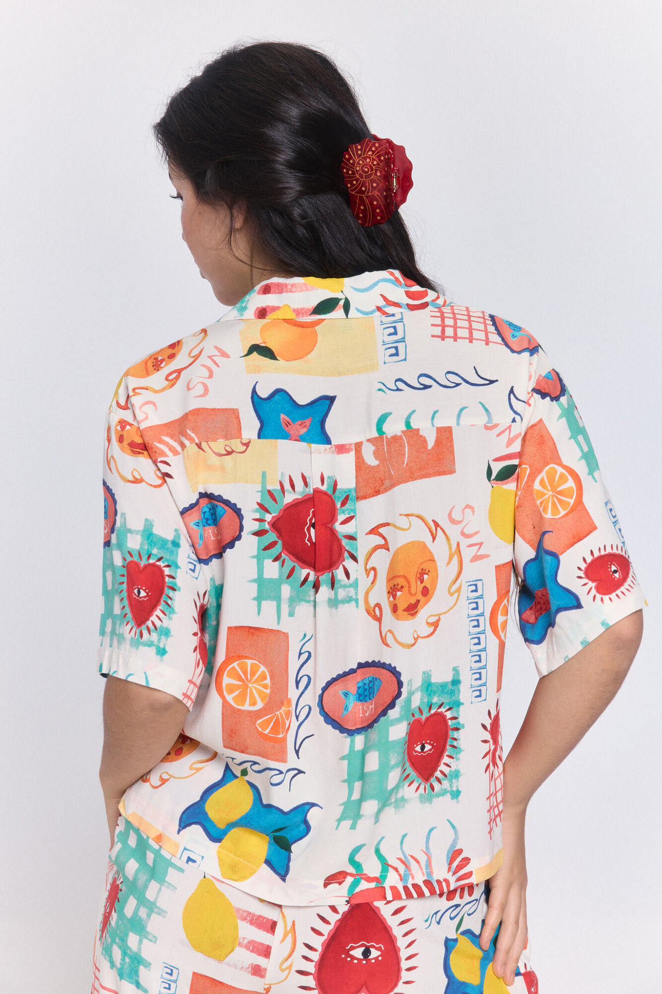 Pieces Camisa viscosa fluida