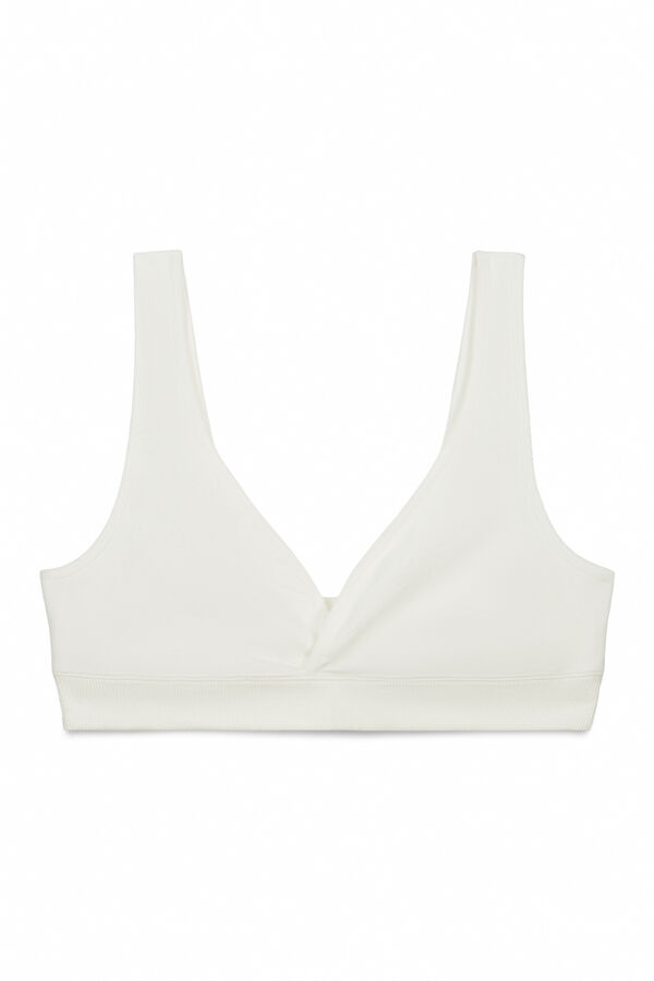 Women'secret Beli trudnički ukr&scaron;ten halter grudnjak FANTASTIC Bež