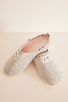 Womensecret Grey slippers with removable insoles grey