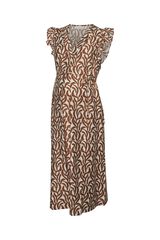 Mamalicious Maternity and breastfeeding midi dress white