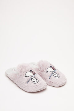 Womensecret Furry Snoopy slippers pink