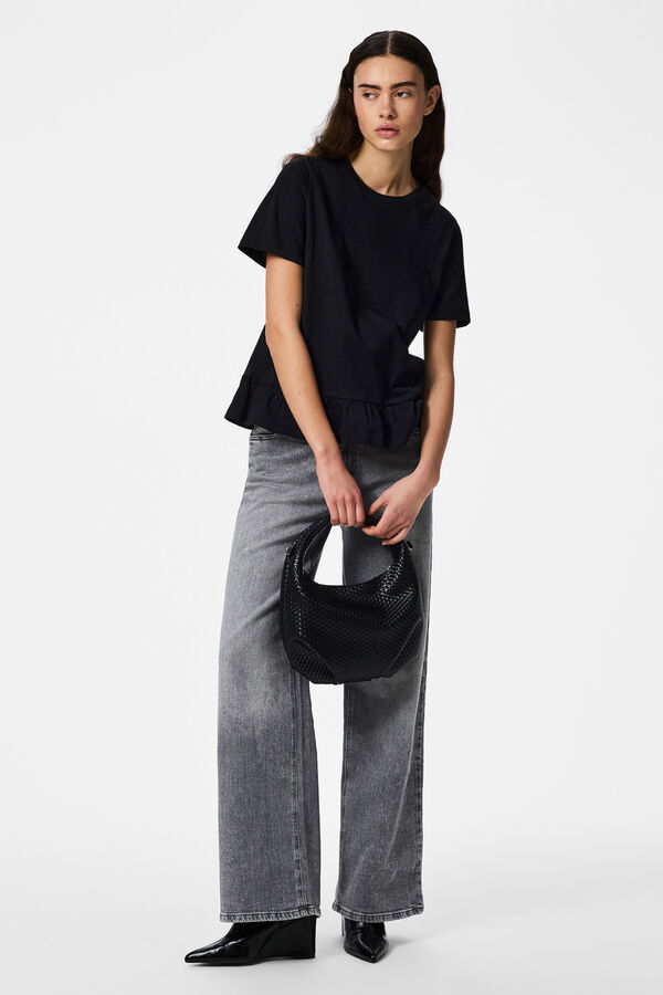 Pieces Fodros p&oacute;l&oacute; fekete