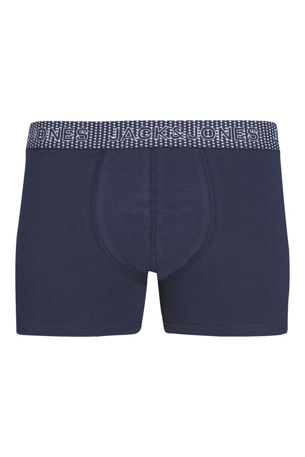 Jack & Jones Pack de 3 b&oacute;xers combinados de algod&oacute;n blue