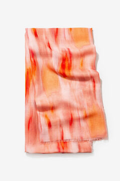 Womensecret Speckled Printed Linen Effect Scarf red