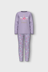 Womensecret Girl's unicorn pajamas pink