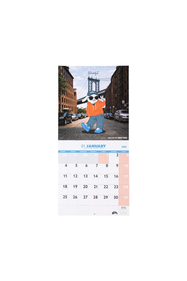 Mr. Wonderful Calend&aacute;rio P&oacute;ster Friends estampado