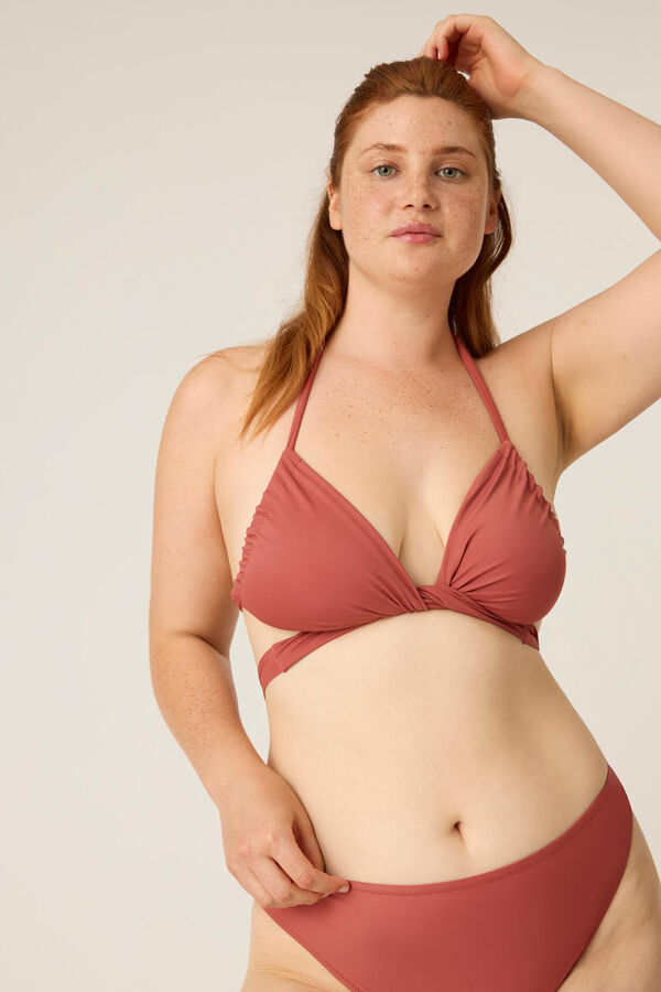 Womensecret Top Bikini multiposición Sahara red rojo