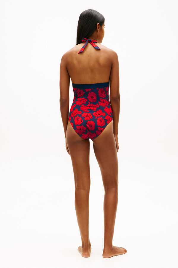 Tommy Hilfiger Ba&ntilde;ador halter estampado floral estampado