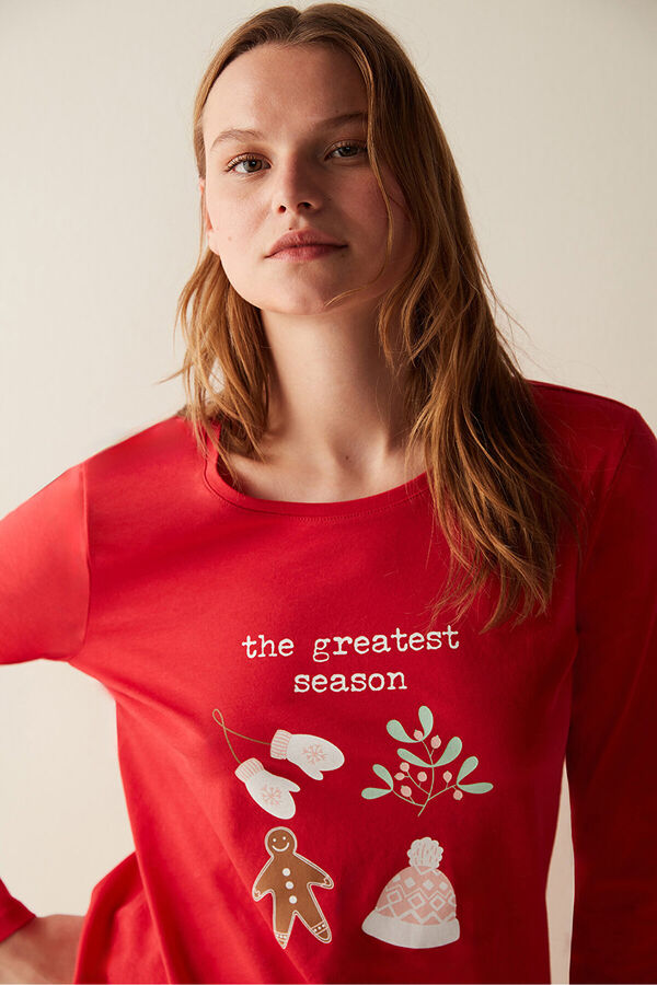 Penti Women's long Christmas pyjamas Print