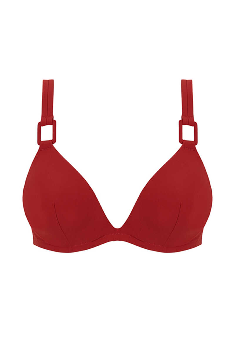 Womensecret Red ring underwired bikini top red