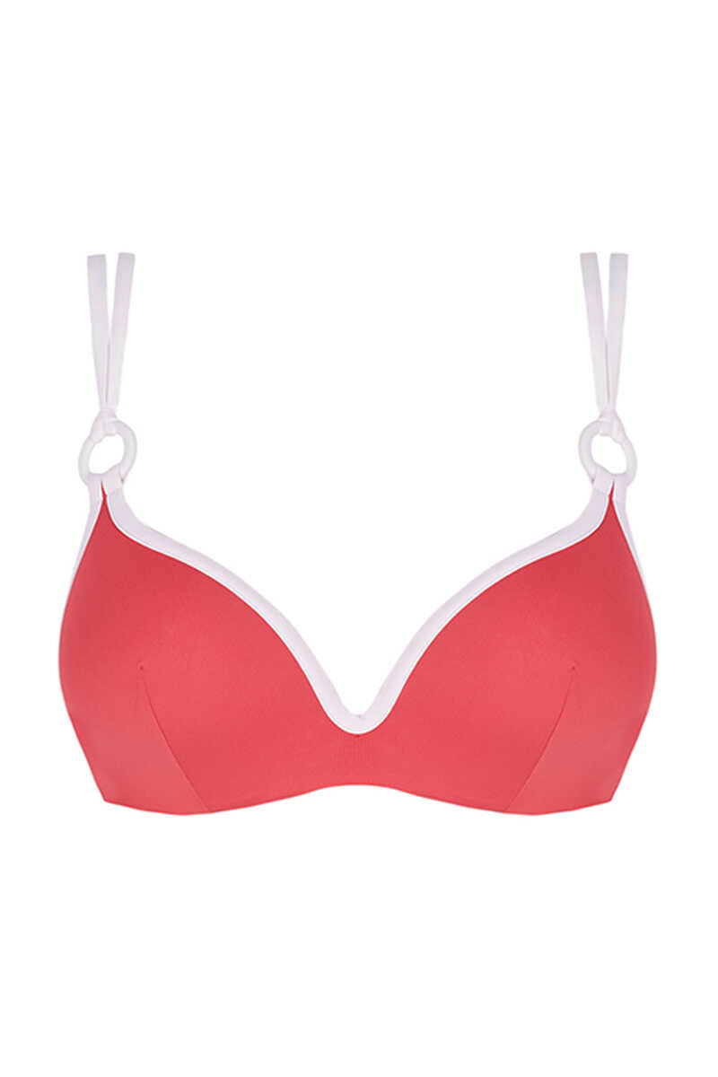 Womensecret Coral push-up bikini top burgundy